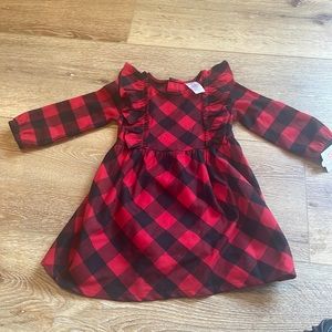 NWT Baby Buffalo plaid dress 12 month